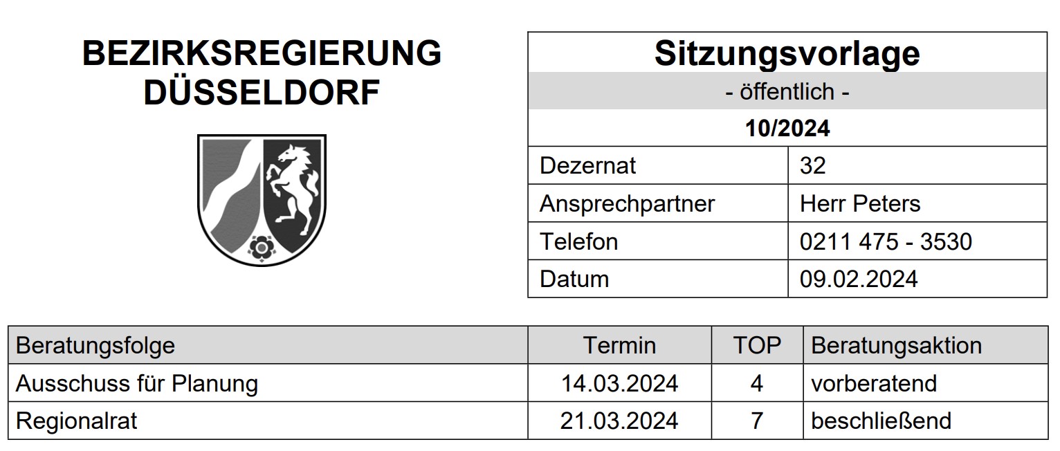 Sitzungsvorlage